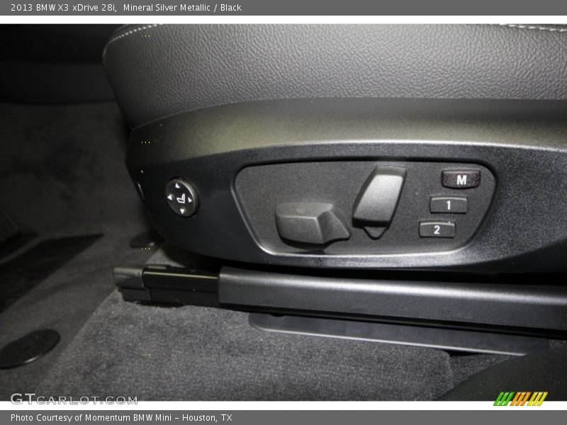 Mineral Silver Metallic / Black 2013 BMW X3 xDrive 28i