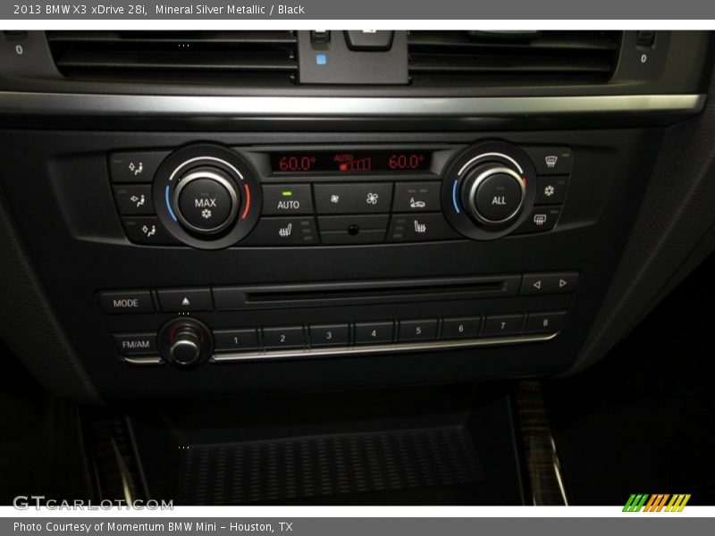 Mineral Silver Metallic / Black 2013 BMW X3 xDrive 28i