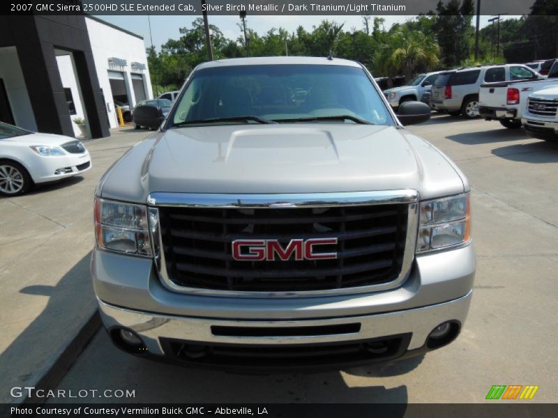 Silver Birch Metallic / Dark Titanium/Light Titanium 2007 GMC Sierra 2500HD SLE Extended Cab