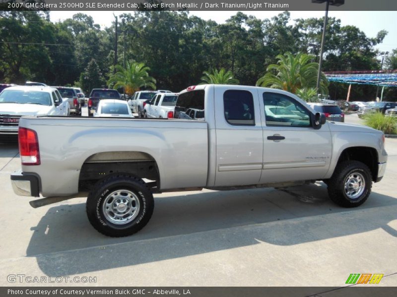 Silver Birch Metallic / Dark Titanium/Light Titanium 2007 GMC Sierra 2500HD SLE Extended Cab