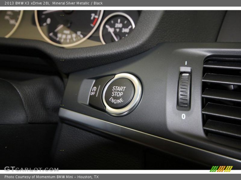 Mineral Silver Metallic / Black 2013 BMW X3 xDrive 28i