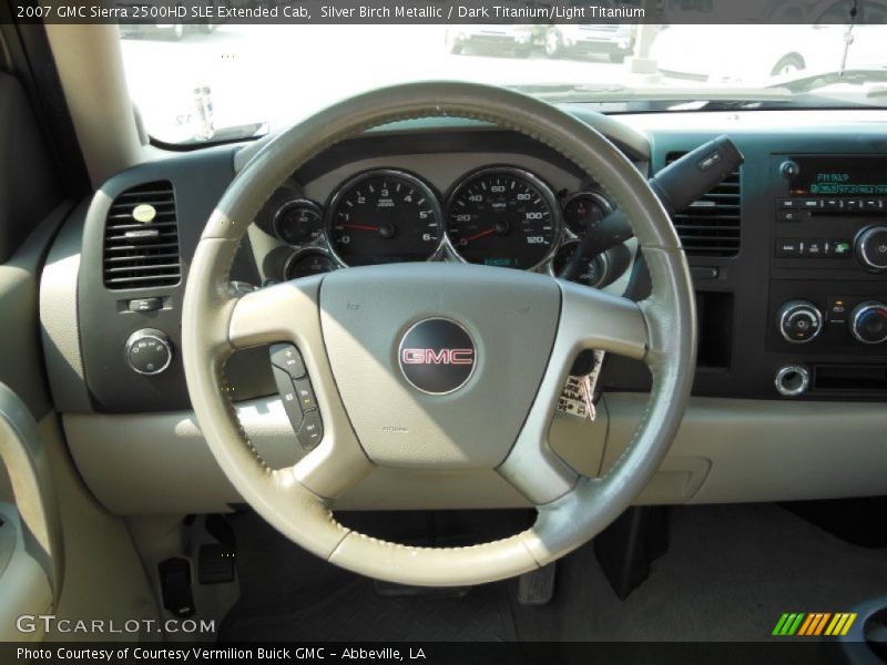 Silver Birch Metallic / Dark Titanium/Light Titanium 2007 GMC Sierra 2500HD SLE Extended Cab