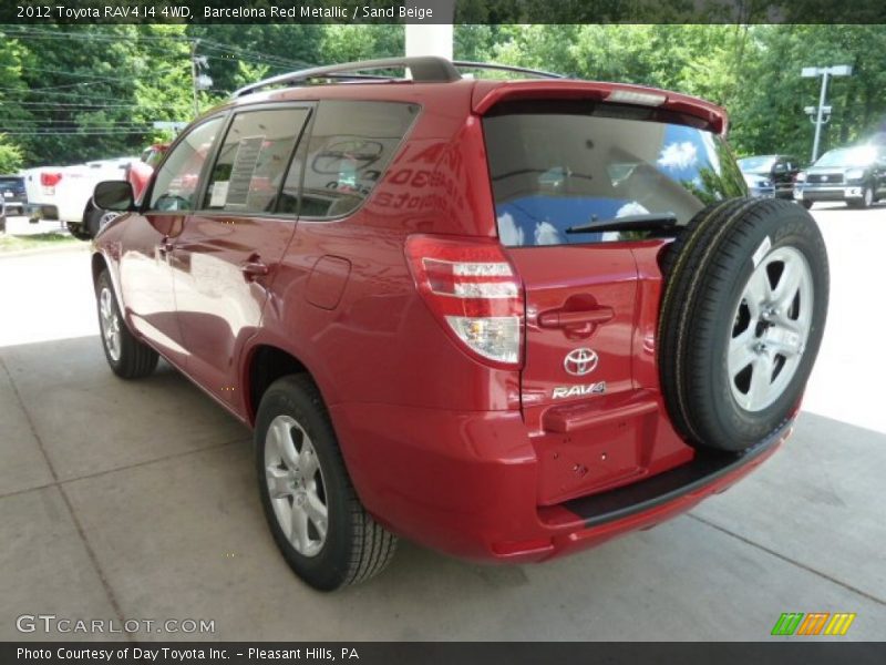Barcelona Red Metallic / Sand Beige 2012 Toyota RAV4 I4 4WD