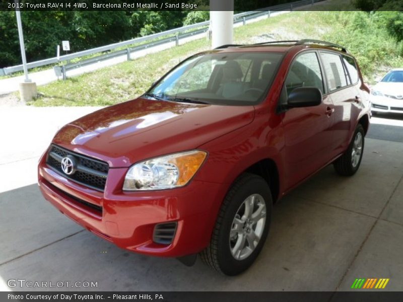 Barcelona Red Metallic / Sand Beige 2012 Toyota RAV4 I4 4WD