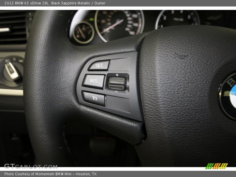 Black Sapphire Metallic / Oyster 2013 BMW X3 xDrive 28i