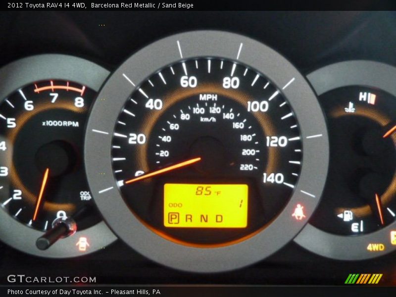 Barcelona Red Metallic / Sand Beige 2012 Toyota RAV4 I4 4WD