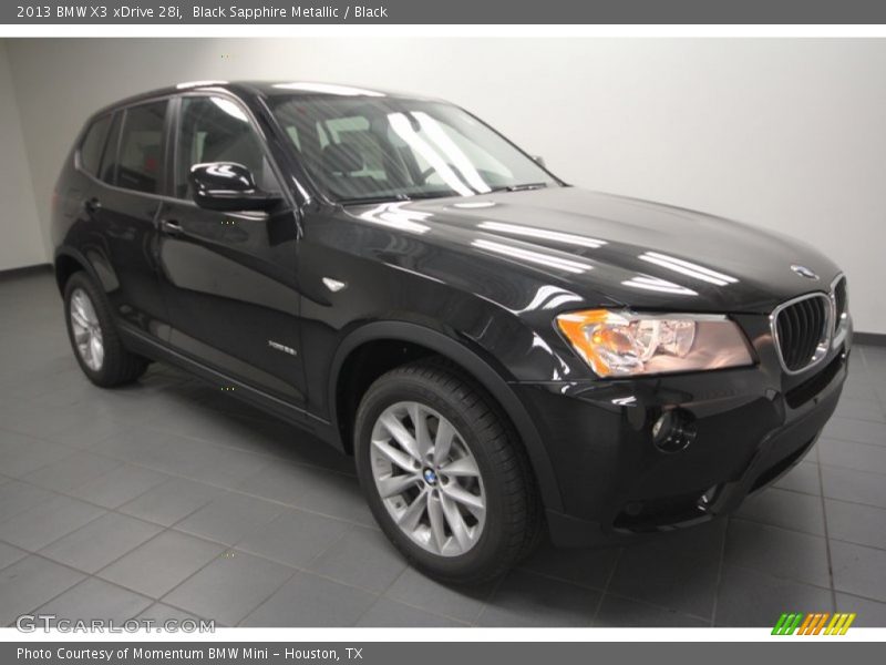 Black Sapphire Metallic / Black 2013 BMW X3 xDrive 28i