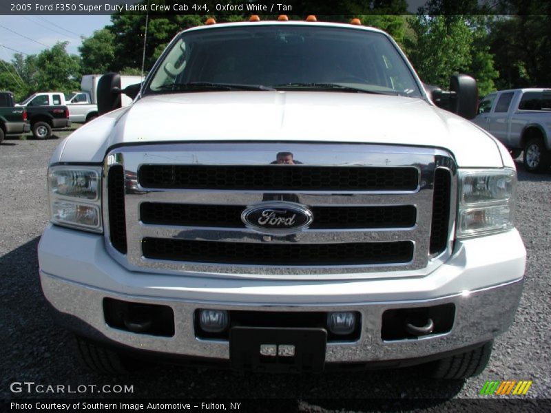 Oxford White / Tan 2005 Ford F350 Super Duty Lariat Crew Cab 4x4