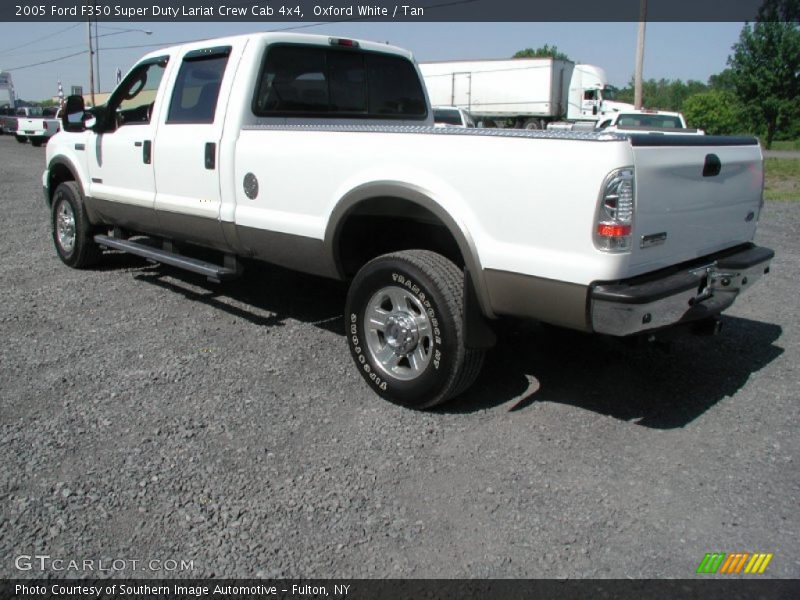 Oxford White / Tan 2005 Ford F350 Super Duty Lariat Crew Cab 4x4