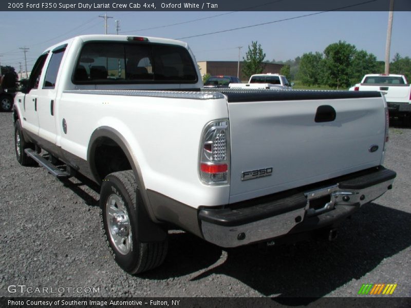 Oxford White / Tan 2005 Ford F350 Super Duty Lariat Crew Cab 4x4