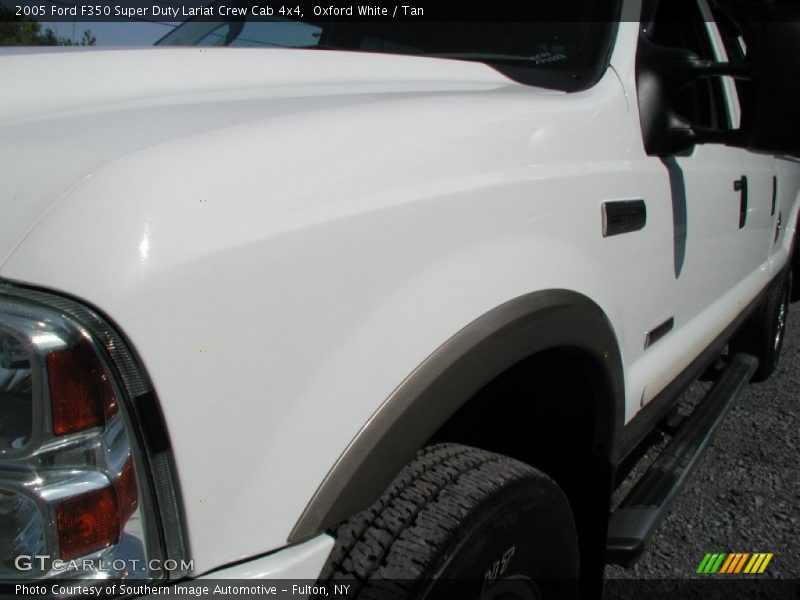 Oxford White / Tan 2005 Ford F350 Super Duty Lariat Crew Cab 4x4