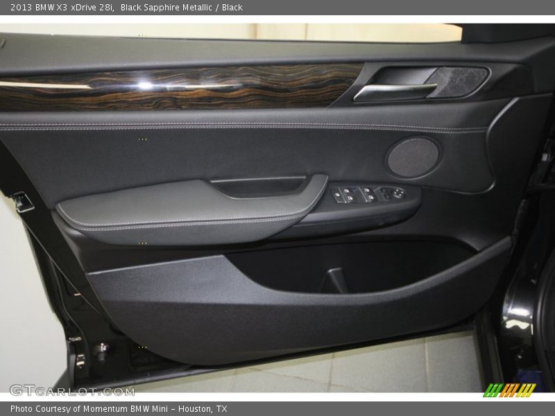 Black Sapphire Metallic / Black 2013 BMW X3 xDrive 28i