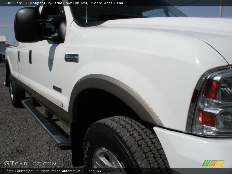Oxford White / Tan 2005 Ford F350 Super Duty Lariat Crew Cab 4x4