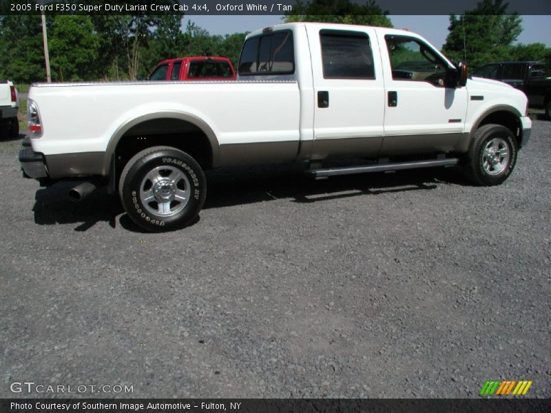 Oxford White / Tan 2005 Ford F350 Super Duty Lariat Crew Cab 4x4