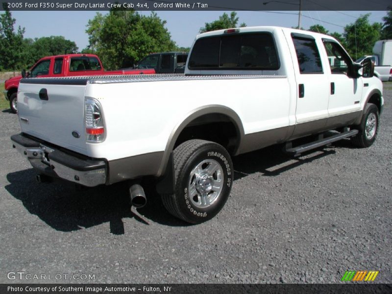 Oxford White / Tan 2005 Ford F350 Super Duty Lariat Crew Cab 4x4
