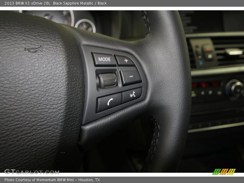 Black Sapphire Metallic / Black 2013 BMW X3 xDrive 28i