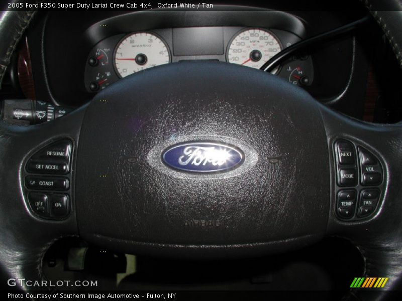 Oxford White / Tan 2005 Ford F350 Super Duty Lariat Crew Cab 4x4