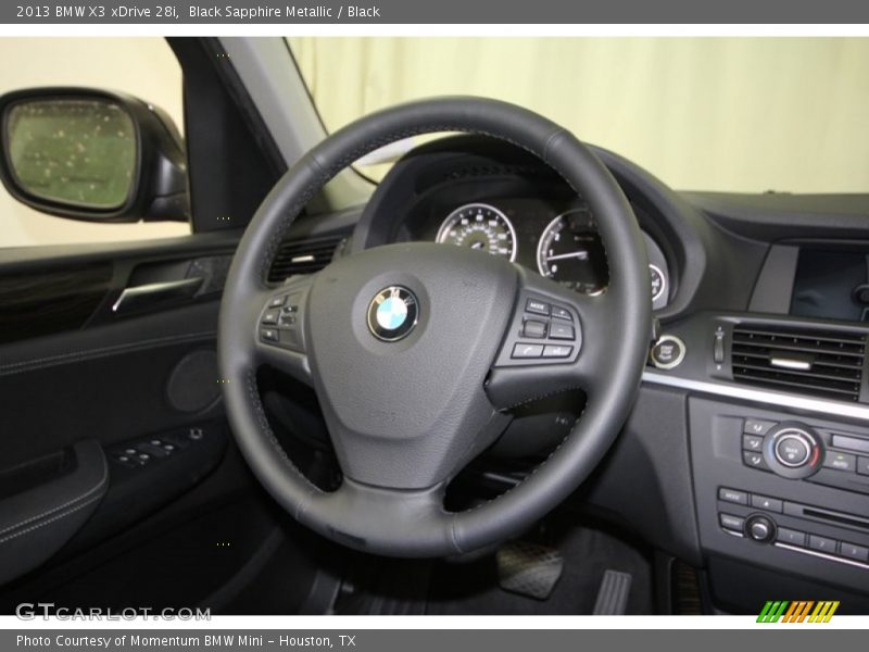 Black Sapphire Metallic / Black 2013 BMW X3 xDrive 28i