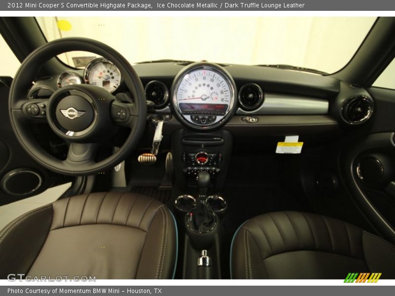 Dashboard of 2012 Cooper S Convertible Highgate Package
