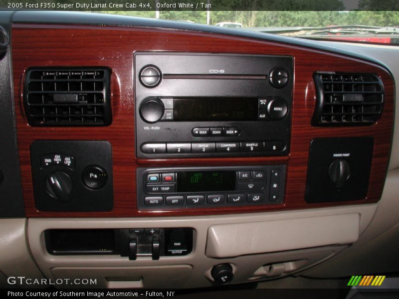 Oxford White / Tan 2005 Ford F350 Super Duty Lariat Crew Cab 4x4