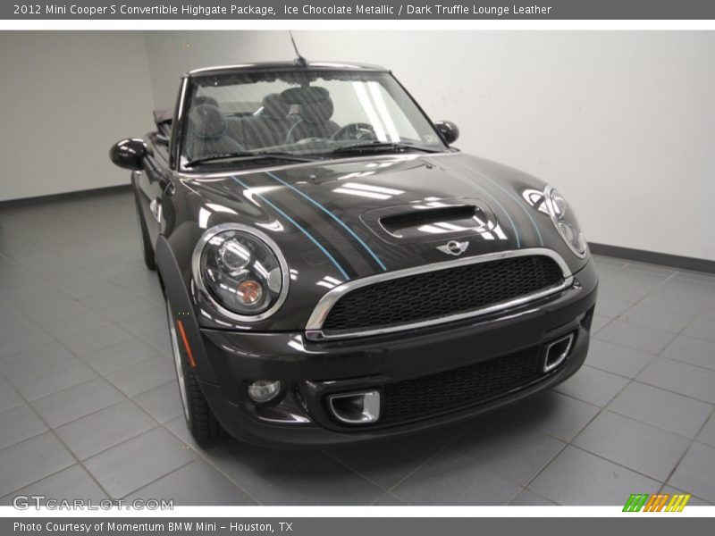 Ice Chocolate Metallic / Dark Truffle Lounge Leather 2012 Mini Cooper S Convertible Highgate Package