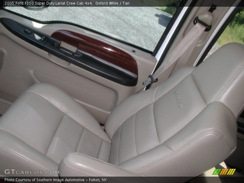 Oxford White / Tan 2005 Ford F350 Super Duty Lariat Crew Cab 4x4