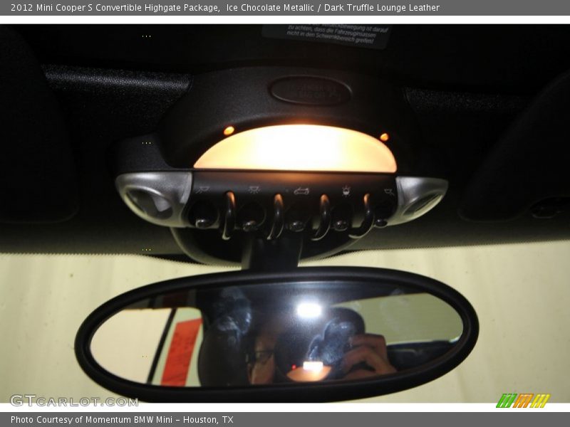 Ice Chocolate Metallic / Dark Truffle Lounge Leather 2012 Mini Cooper S Convertible Highgate Package