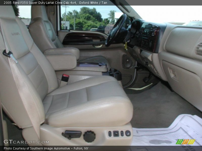 Oxford White / Tan 2005 Ford F350 Super Duty Lariat Crew Cab 4x4