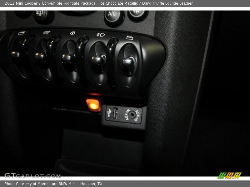 Ice Chocolate Metallic / Dark Truffle Lounge Leather 2012 Mini Cooper S Convertible Highgate Package