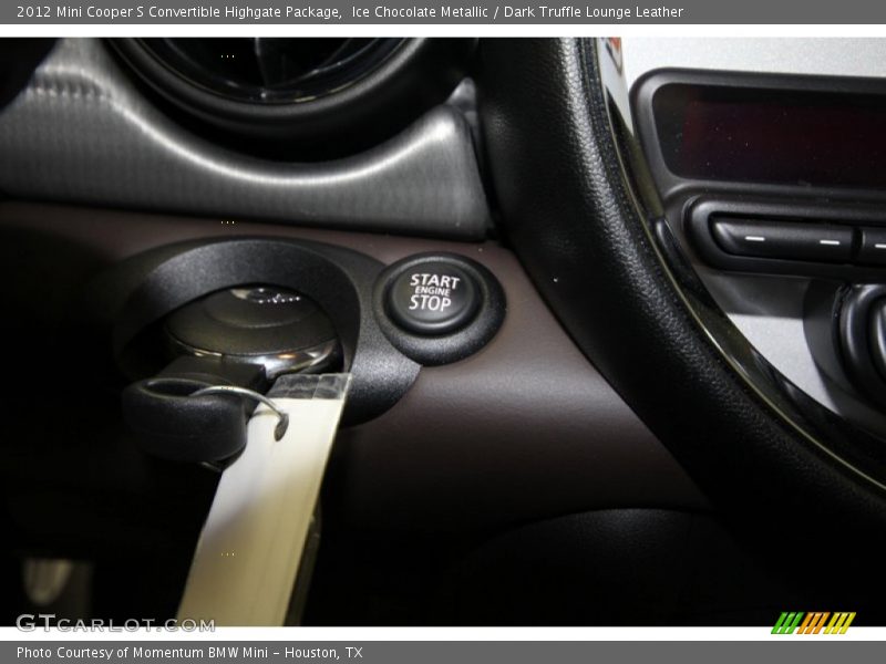 Ice Chocolate Metallic / Dark Truffle Lounge Leather 2012 Mini Cooper S Convertible Highgate Package