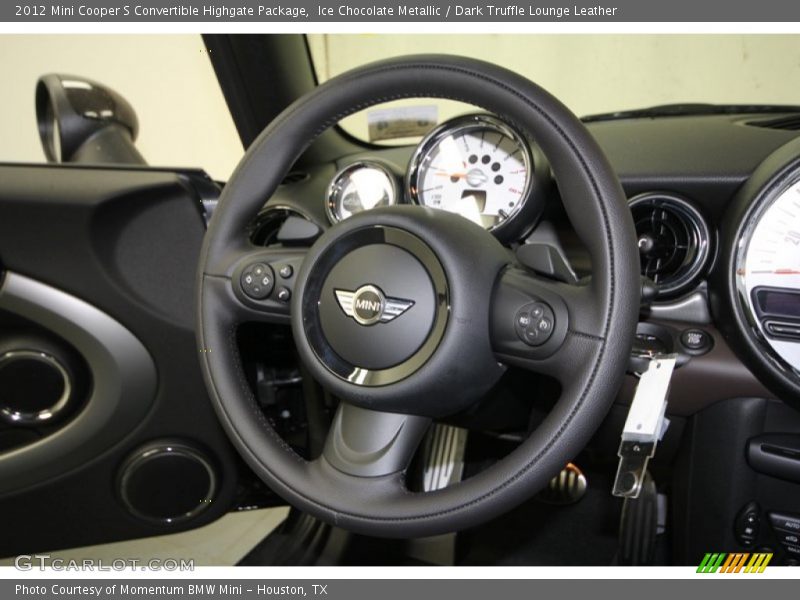  2012 Cooper S Convertible Highgate Package Steering Wheel