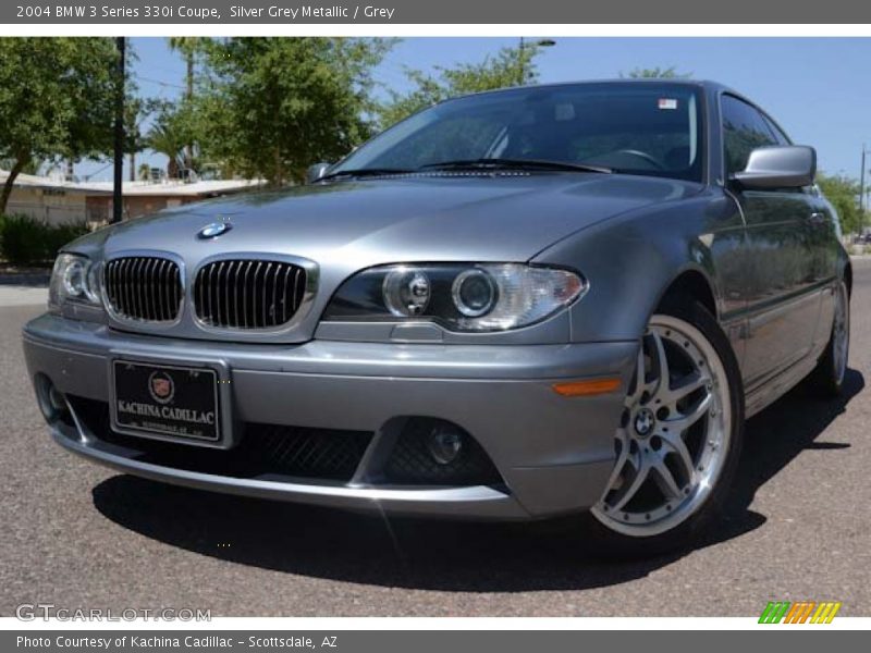 Silver Grey Metallic / Grey 2004 BMW 3 Series 330i Coupe
