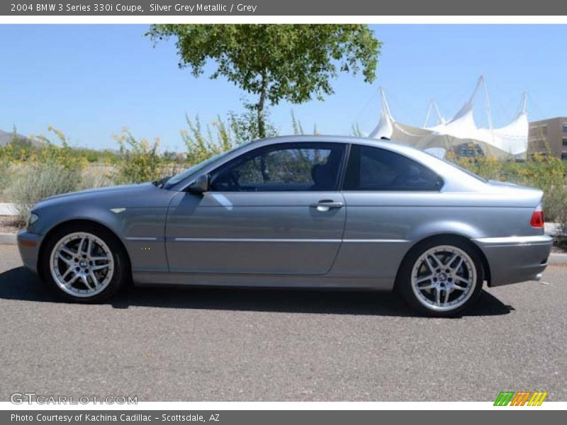 Silver Grey Metallic / Grey 2004 BMW 3 Series 330i Coupe