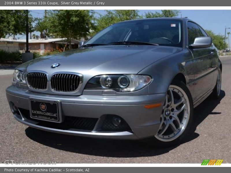 Silver Grey Metallic / Grey 2004 BMW 3 Series 330i Coupe