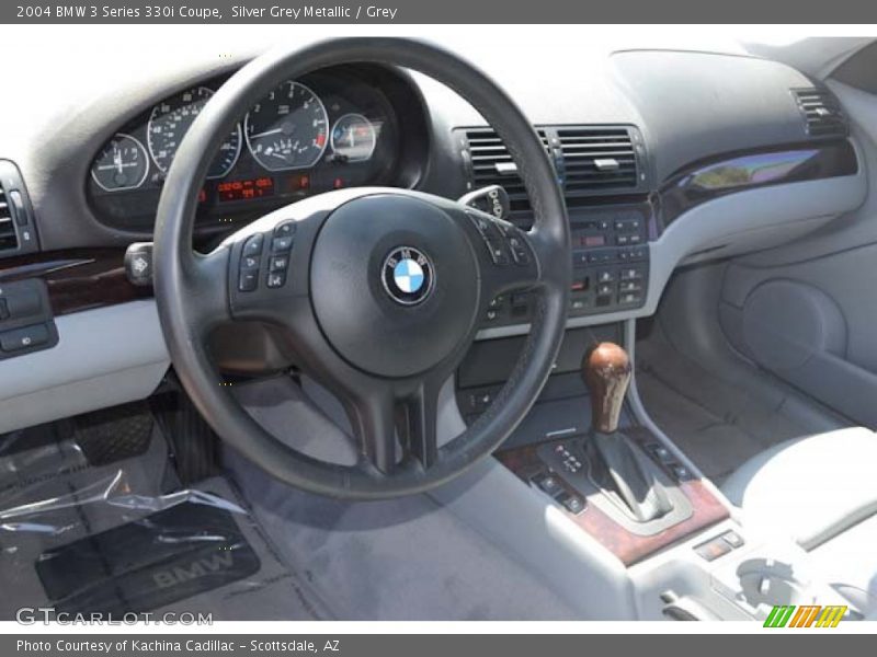 Silver Grey Metallic / Grey 2004 BMW 3 Series 330i Coupe