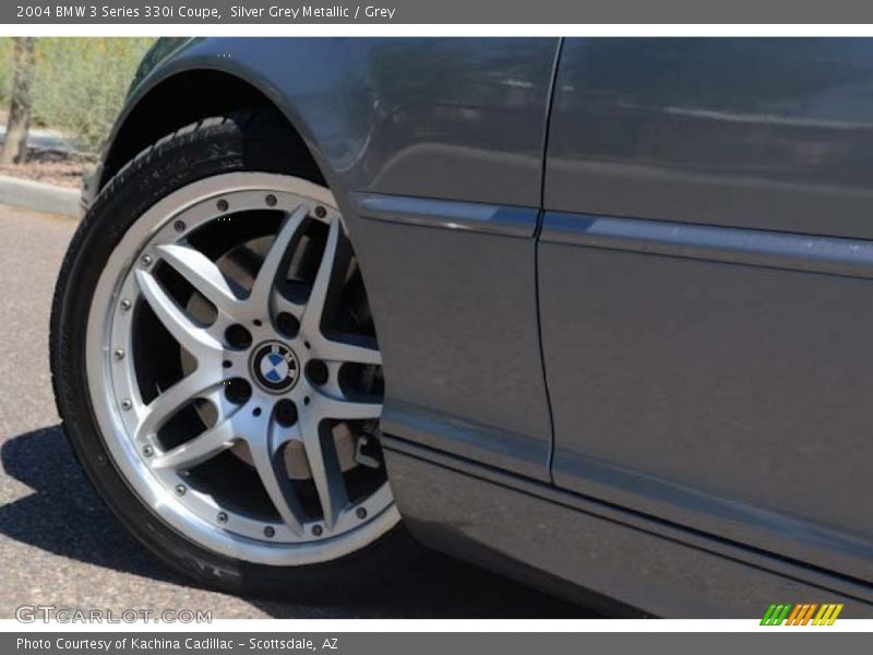 Silver Grey Metallic / Grey 2004 BMW 3 Series 330i Coupe