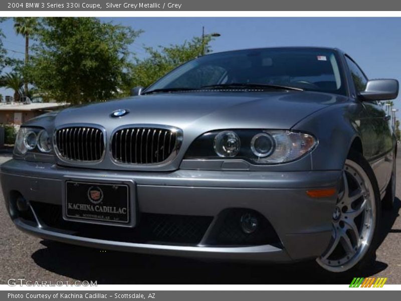 Silver Grey Metallic / Grey 2004 BMW 3 Series 330i Coupe