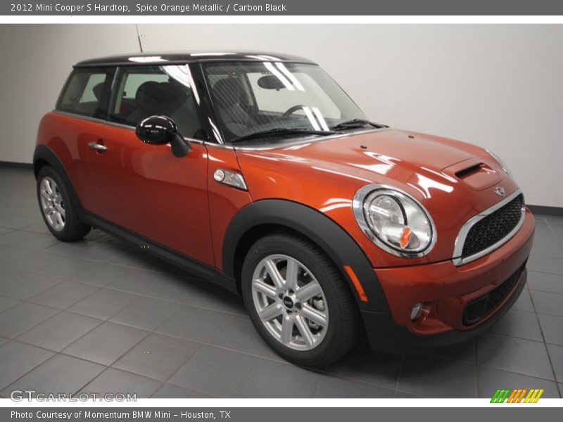 Spice Orange Metallic / Carbon Black 2012 Mini Cooper S Hardtop