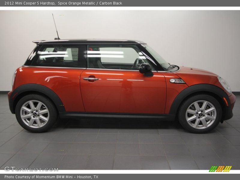 Spice Orange Metallic / Carbon Black 2012 Mini Cooper S Hardtop