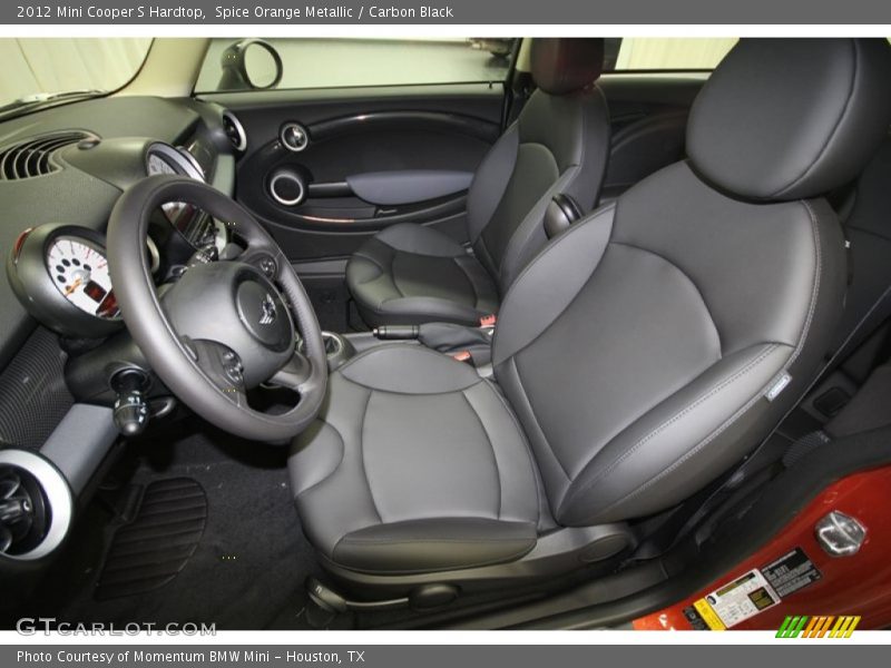 Spice Orange Metallic / Carbon Black 2012 Mini Cooper S Hardtop