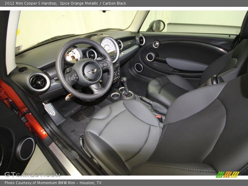 Spice Orange Metallic / Carbon Black 2012 Mini Cooper S Hardtop