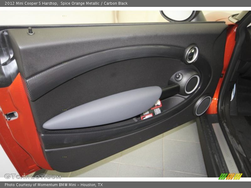 Spice Orange Metallic / Carbon Black 2012 Mini Cooper S Hardtop
