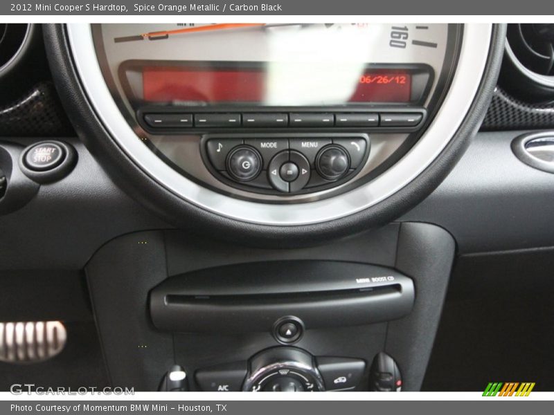 Spice Orange Metallic / Carbon Black 2012 Mini Cooper S Hardtop