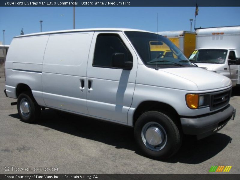 Oxford White / Medium Flint 2004 Ford E Series Van E350 Commercial