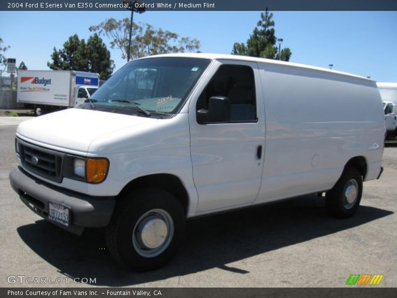 Oxford White / Medium Flint 2004 Ford E Series Van E350 Commercial