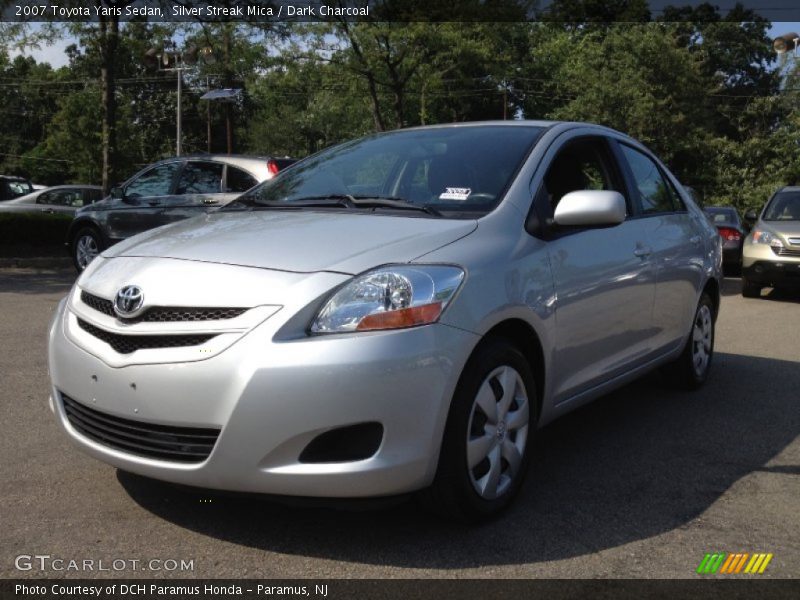 Silver Streak Mica / Dark Charcoal 2007 Toyota Yaris Sedan