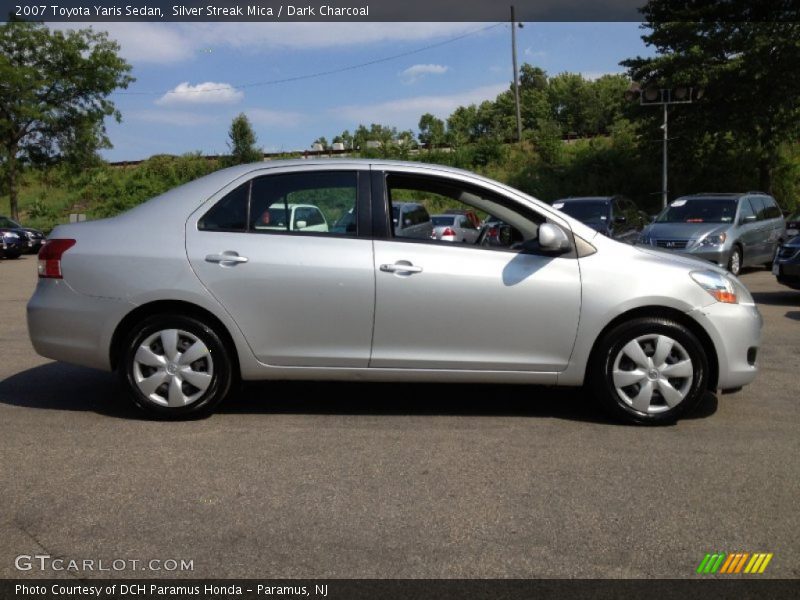 Silver Streak Mica / Dark Charcoal 2007 Toyota Yaris Sedan