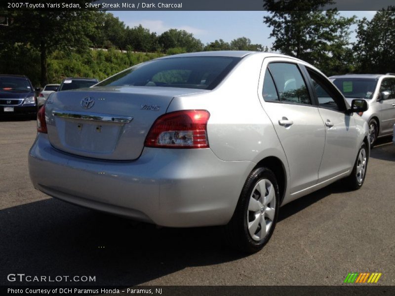 Silver Streak Mica / Dark Charcoal 2007 Toyota Yaris Sedan
