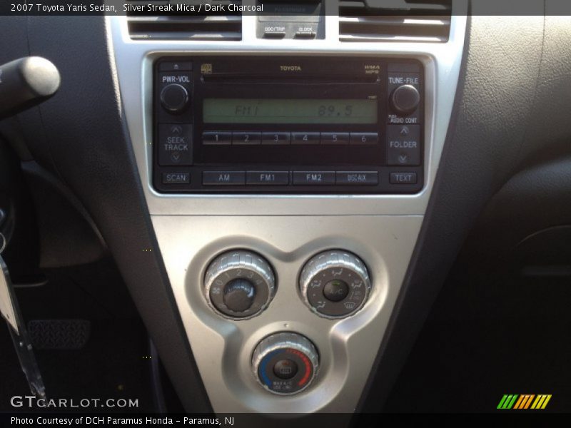 Silver Streak Mica / Dark Charcoal 2007 Toyota Yaris Sedan