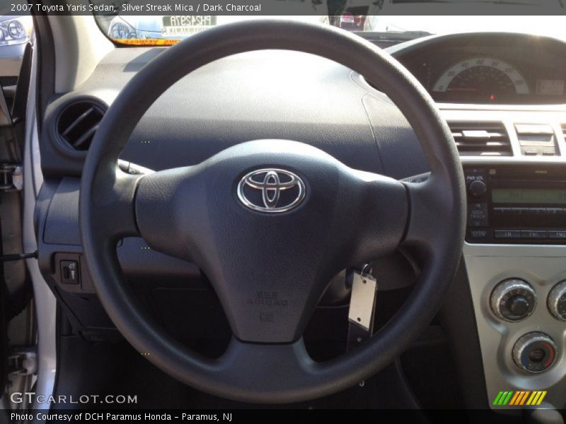 Silver Streak Mica / Dark Charcoal 2007 Toyota Yaris Sedan
